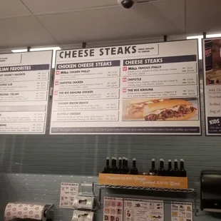 menus and prices