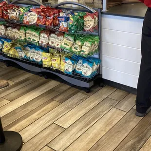 a customer at the counter