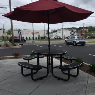 outside