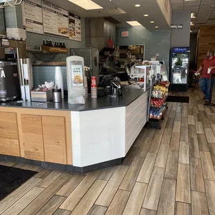 the inside of the restaurant