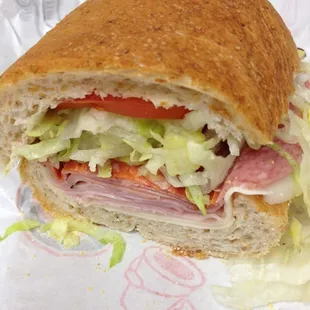 #13: the original italian, provolone, ham, proscuttini, cappacuolo, salami, pepperoni