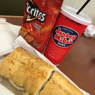 Free sub and drink for my birthday. Just had to pay for the chips