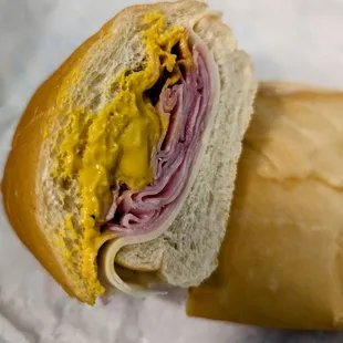 Ham and cheese sandwich