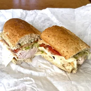 #7 Turkey &amp; Provolone on Wheat - Regular Size