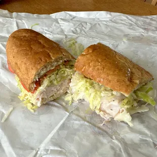 Regular Turkey and Provolone on Wheat