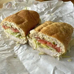 Regular Size Turkey &amp; Provolone on Wheat - Mmm!