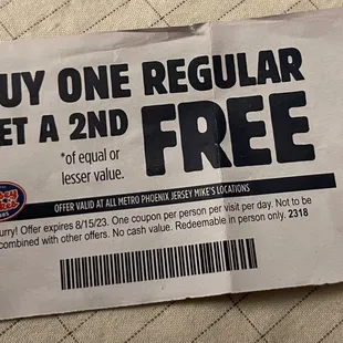 Coupon