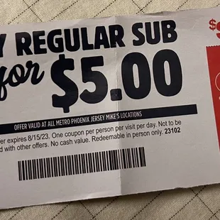 Coupon