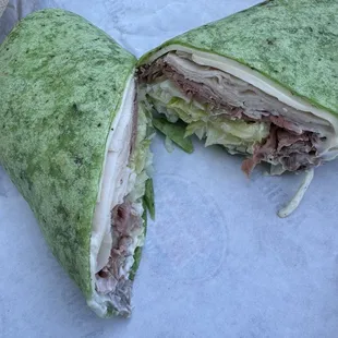 Number #9 Club Supreme with spinach wrap