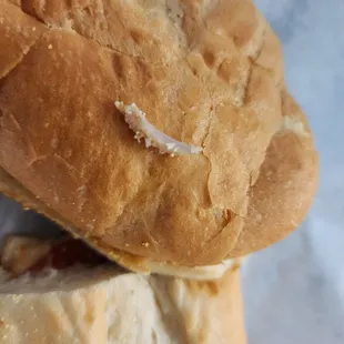 That&apos;s the sharp chicken bone on the plain bread I didn&apos;t order.