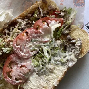 Ordered provolone and no mayo. No cheese AND EXTRA MAYO?!