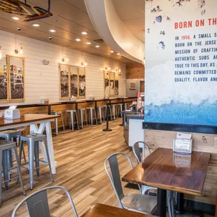 the interior of the restaurant