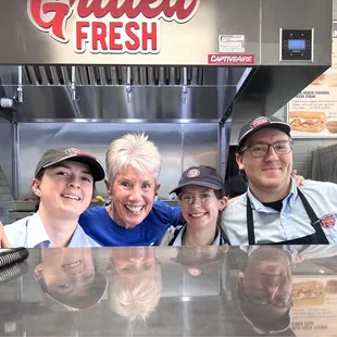 Applying for a job!! Abby, Aubrey, Dennis!! they love their job!