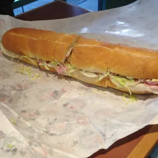 Giant Italian sub mikes way