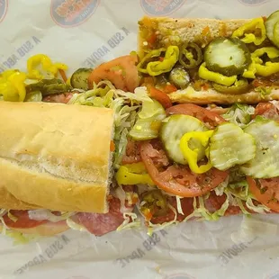 Giant Italian (#13) with everything on it