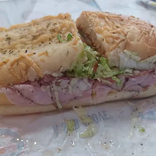 a cut in half sandwich