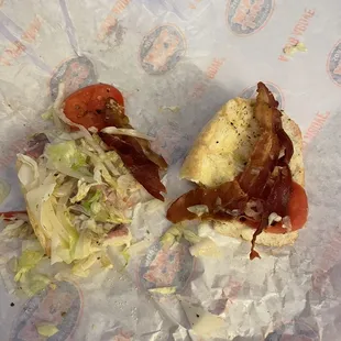 This is the worst sub I&apos;ve ever had at this store in Westminster. I got ripped off. Do you see the turkey? Roast beef? Small flimsy sub.