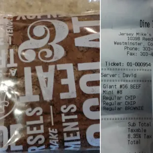 9~22~15 Brownie &amp; my order
