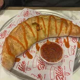 Buffalo Chicken Stromboli