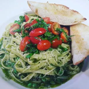 Tomato Basil Pesto Fettucini