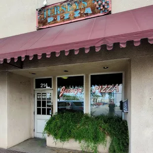 the front of the restaurant