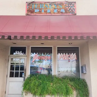 the front of the restaurant