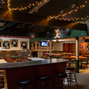 seating and bar area