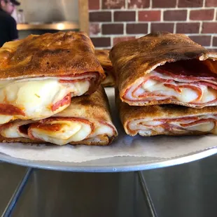 a close up of a sandwich
