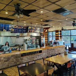 Dining area and order counter