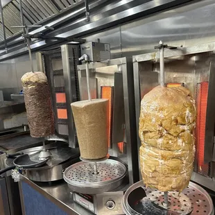 a kebab being cooked