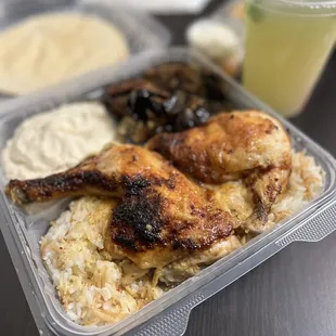 3. Lemon and Garlic Chicken Plate
