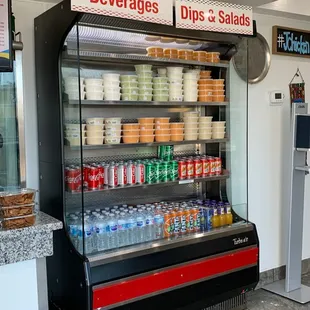 a refrigerated display case