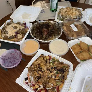 J-Falafel Over Fries