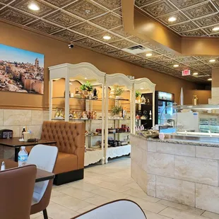 An interior view of Jerusalem Grill &amp; Deli in Valrico