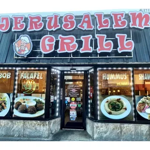 Jerusalem Grill.Belmont Ave/Narragansett Ave)Great Mediterranean Grill! Perfecto!SANDWICHES KABOBS SHAWARMA FALAFEL HUMMUS Nice!