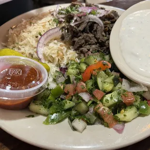 Beef Shawarma Plate
