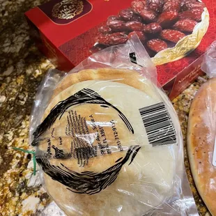 Fresh baked pita from Holy City bakery