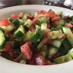 Salad, comes with entrée.