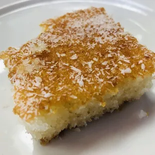 a piece of cake on a plate