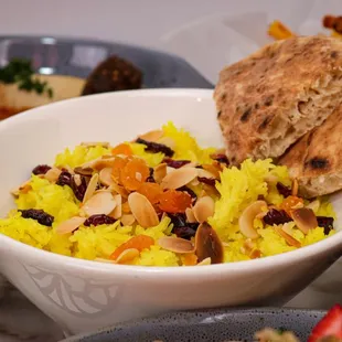 various dishes of food