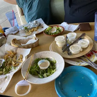 I meant to take a before, but there was just nothing left. Great service and food.