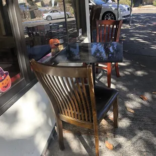 Outside seating