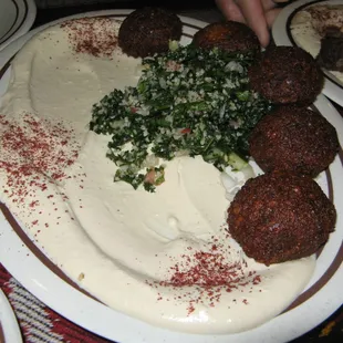 Falafel and Hummus