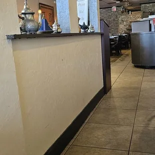 a view of the dining area