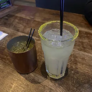 Pumpkin Mule and Margarita