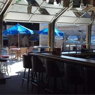 Outdoor bar and patio!
