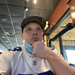 A person thinking of what to order