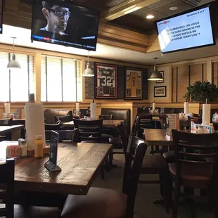 the dining area