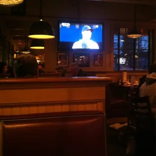 12 tvs. Go on game day and enjoy the croud