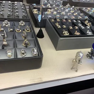 One of the jewelry shelves
